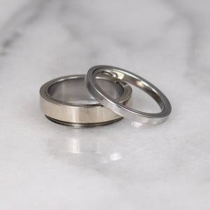 white gold gamos interlocking engagement and wedding ring