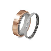 Load image into Gallery viewer, rose gold gamos connectable engagement and wedding ring