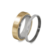 Load image into Gallery viewer, 14k yellow gold gamos interlocking engagement and wedding ring