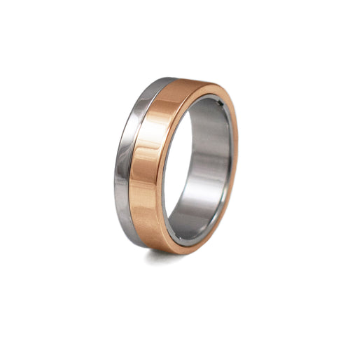 rose gold gamos interlocking engagement and wedding ring