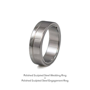 Vída Ring Sculpted Steel