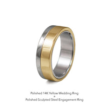 Load image into Gallery viewer, Engraved Vída Ring 14k Yellow Gold